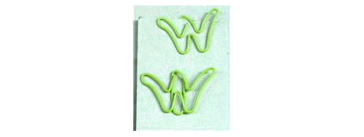 Letter wire fancy paperclips