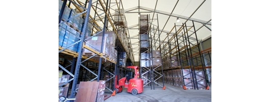 Temporary Warehousing; Additional warehousing space; racking