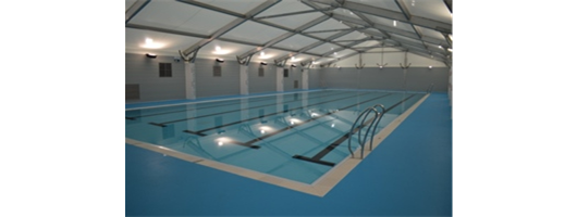 Temporary swimming pool; temporary sports facilities