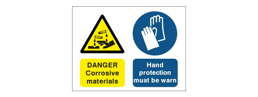 Chemical Hazard Warning Safety Signs
