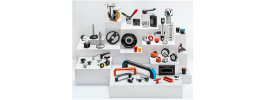 Plastic and metal standard machine parts from Elesa for the mechanical engineering industry
