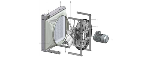 Design of an Oil-/Air-Cooling Unit