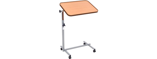 Adjustable Overbed Table with Castors