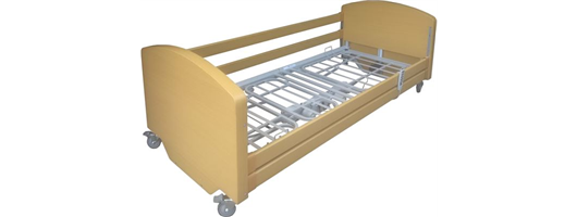 ELECTRA Profiling Bed with Siderails LIGHT OAK Finish