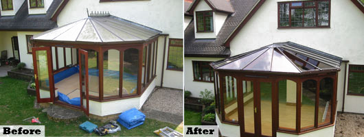 Before & After Conservatory pictures