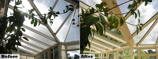 Before & After Conservatory pictures