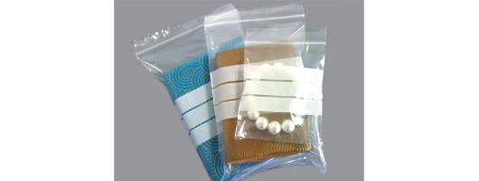 Bayard Packaging; Clear Grip Seal Poly Bags with write on panels 