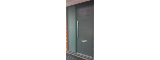 Bespoke External Solid Hardwood Door set with Side Panel