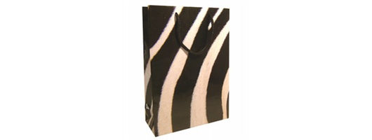 Medium Zebra Paper Gift Bags