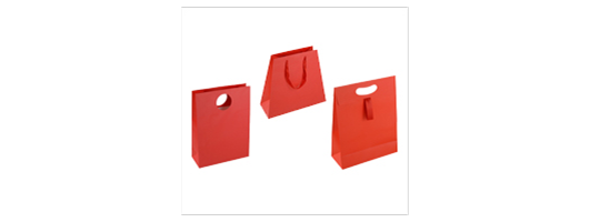 Red Matt Paper Carrier Bags