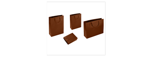 Chocolate Brown Matt Paper Carrier Bags