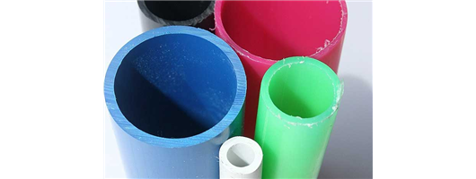 Plastic tubes made from UPVC In various colours and sizes