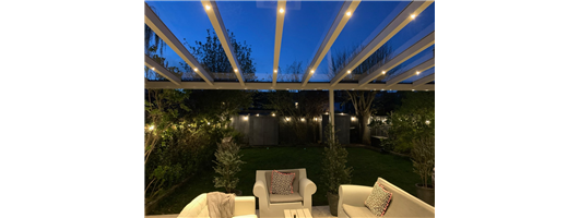 Veranda + LED Spot lighting