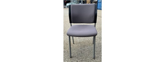 Connection Grey Black Frame Stacking Chair