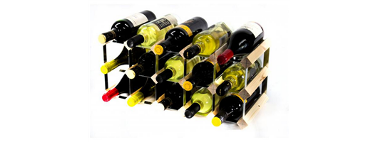 Classic 15 bottle wine rack self assembly