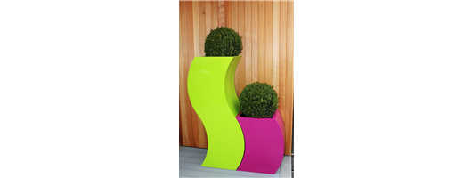 Buxus Ball in Curvy ‘S’ planter
