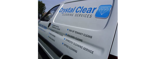 Vehicle signwritting complete with a digitally printed logo