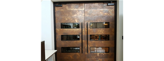 Aged Copper Doors