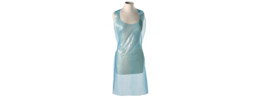 Blue Disposable Flat Packed Aprons