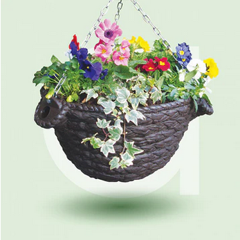 Wicker Hanging Basket (Self Watering)
