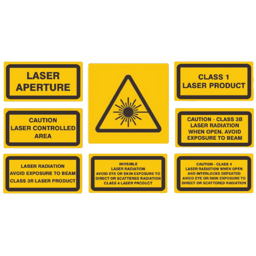 LED Laser Warning Signs