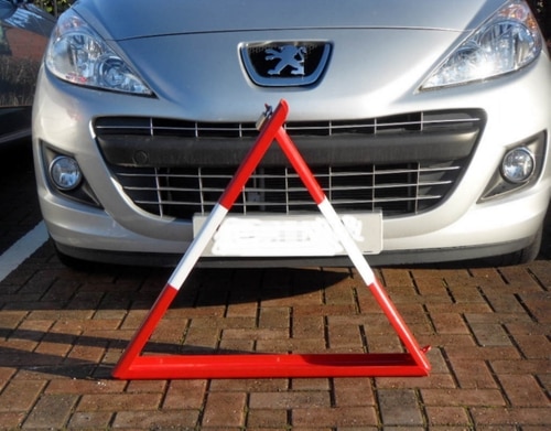 Triangular Collapsible Parking Barrier