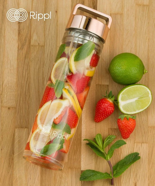 Rippl Fruit & Tea infuser bottle 650 ml / 22oz
