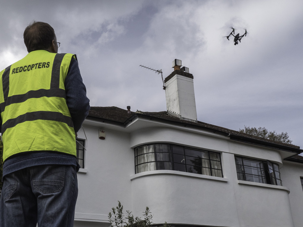 Aerial surveys using drones for commercial and residential properties