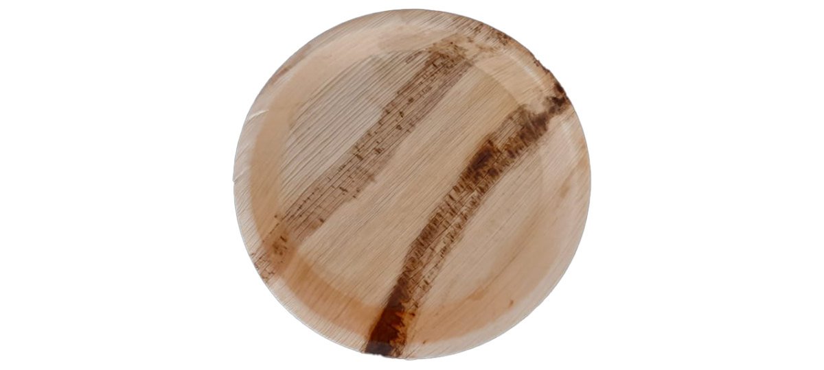 Areca Palm Leaf 10″ Round Deep Plate (100 Pieces)
