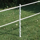 White Plastic Fence Posts