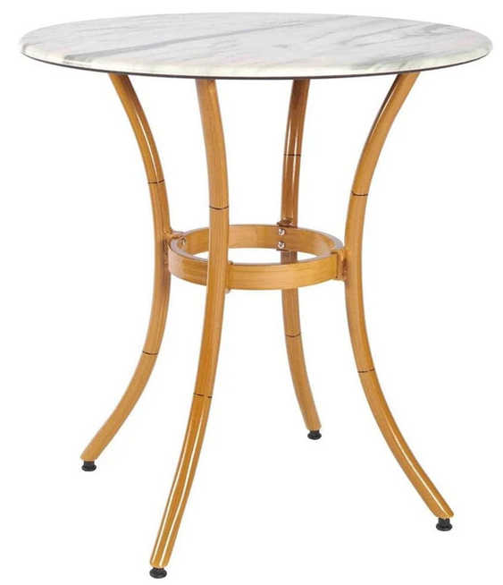 Marseille Marble Effect Bistro Table