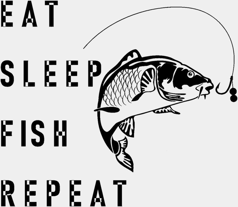 Eat Sleep Fish Repeat Design
