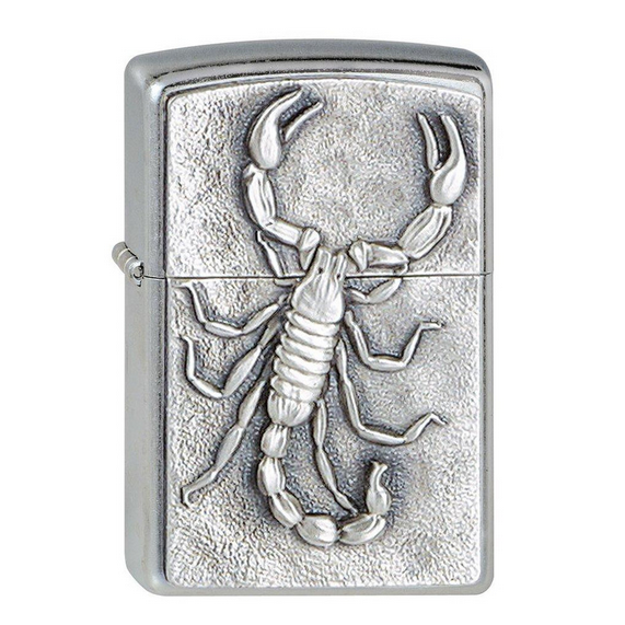Personalised Scorpion Chrome Zippo Lighter