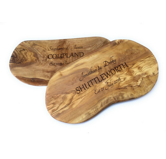 Personalised Olive Wood Chopping Board - 45cm
