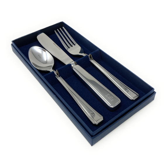 Personalised Child's Stainless Steel Cutlery Set