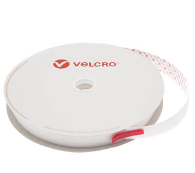 25mm Self Adhesive VELCRO® Brand White Hook 25m Roll