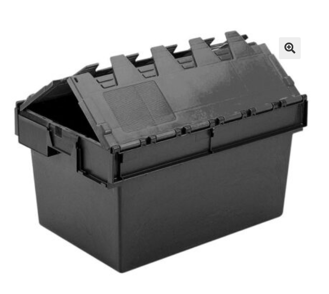 Black Eco Lidded Container (80 Ltr)