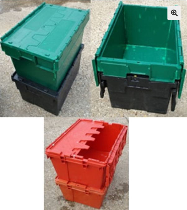 Attached Lidded Crate - Totes