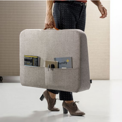 Trunk Desk Divider - Upholstered Portable Desk Divider