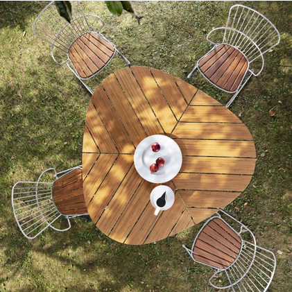 Leaf Outdoor Table - Bamboo Outdoor Dining Table