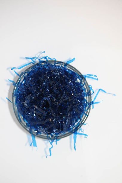 Blue Shredded Cellophane