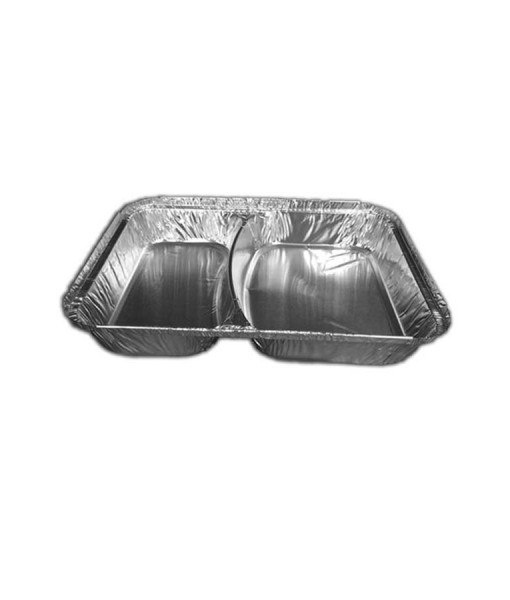 2 Compartment Foil Container 9″ x 7″ x 1″ – 850820-100 cased 800