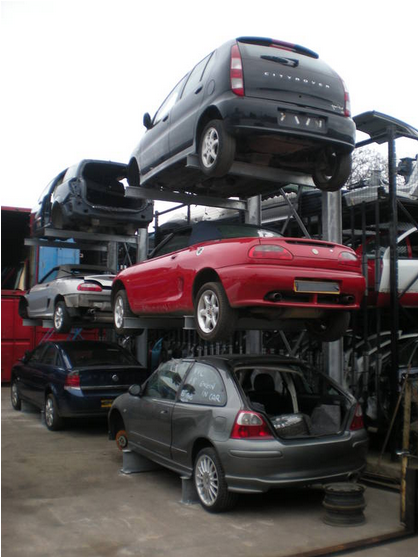 Scrap Car Storage Racking Systems
