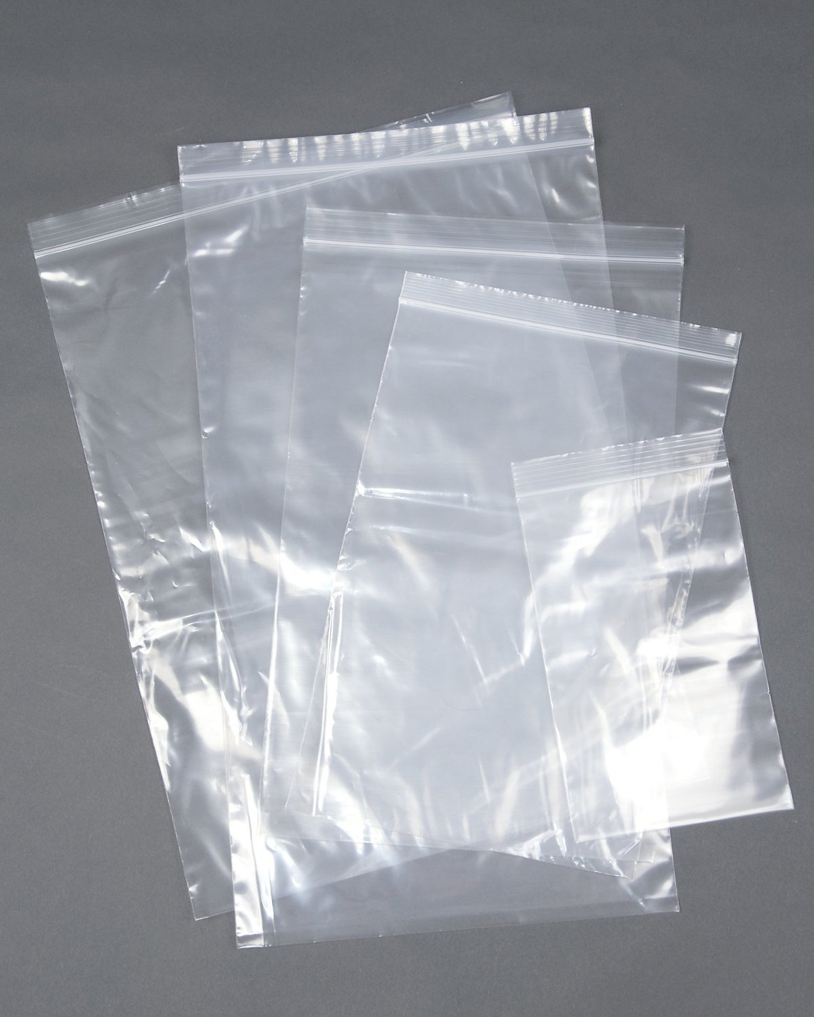 30% RECYCLED Grip Seal Self Seal Clear Polythene Bags