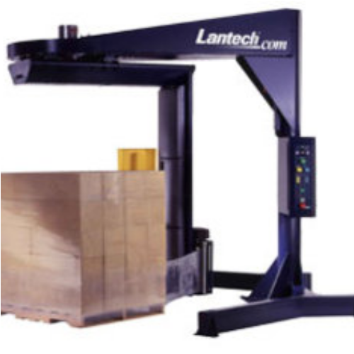 Lantech S-300 Semi-Automatic Straddle Pallet Stretch Wrapper