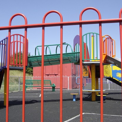 Bow Top Playground Fencing