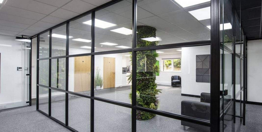 Industrial Glass Partitioning & Black Framed Partitions