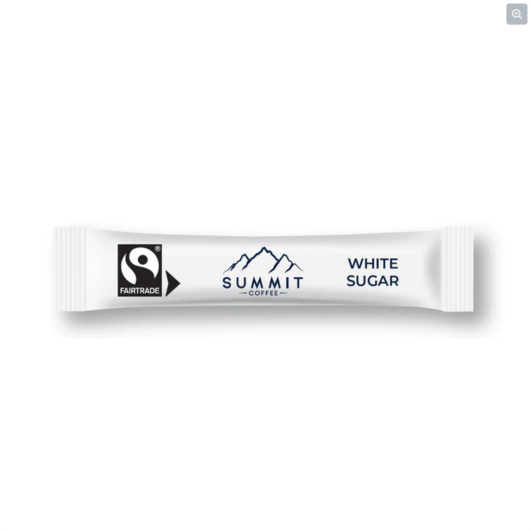 Summit Fairtrade White Sugar Sticks 