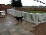 Picket / Palisade Style UPVC  Plastic Fencing