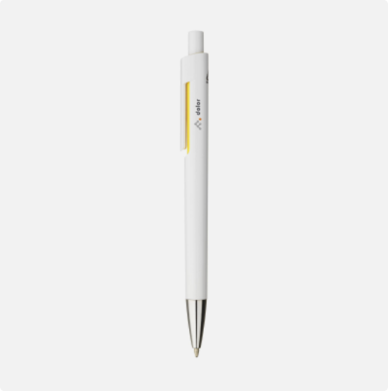 VISTA GRS RECYCLED ABS PEN in Yellow
